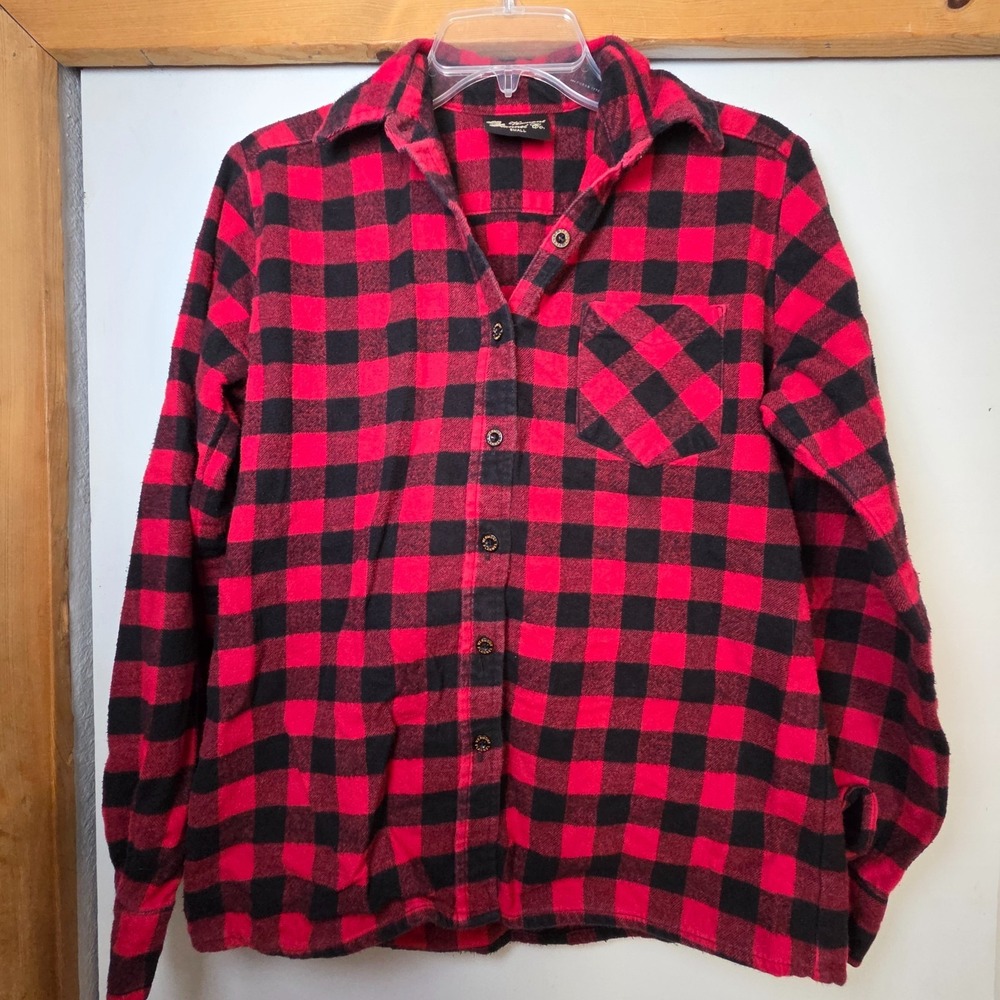The Vermont Flannel Co. Women's Top Red Size S Cozy Warm Fall Western Country